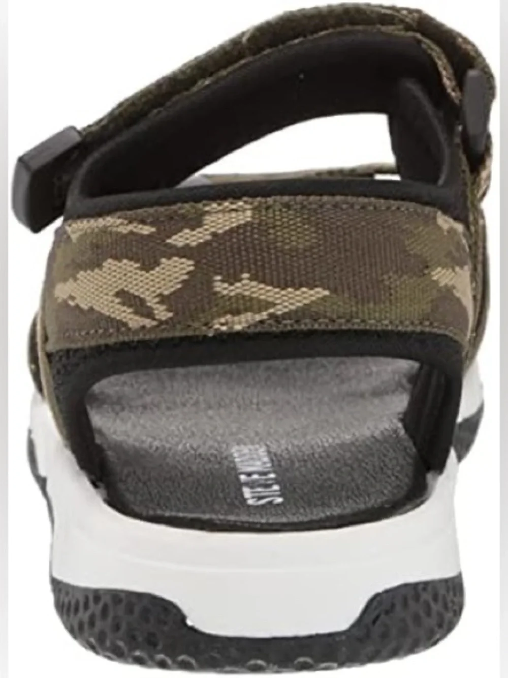 Steve Madden Kids Camouflage Sport Sandals - Olive Camo Sz 4 BNWB